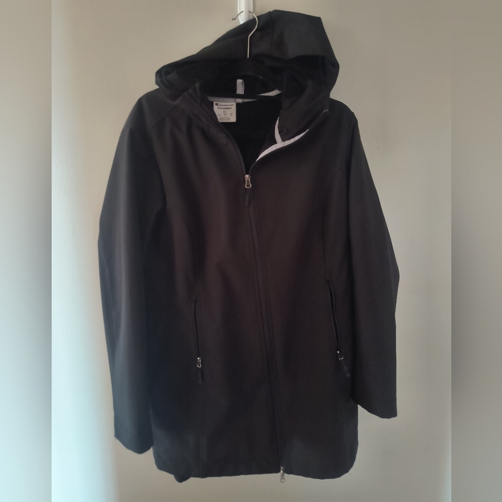 Champion Performance Black Hooded Softshell Jacke… - image 1